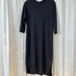 Marine Layer faded black maxi midi long sleeve dress Sz XS